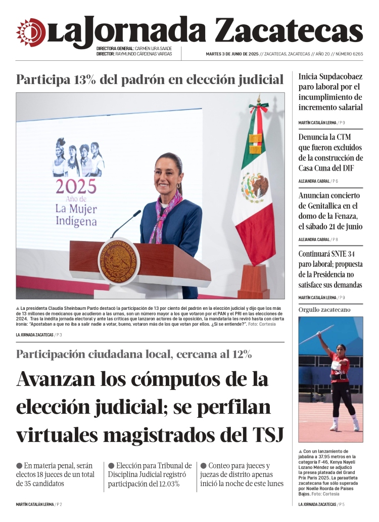 03 de Junio de 2025 – Avanzan los cómputos de la elección judicial; se perfilan virtuales magistrados del TSJ