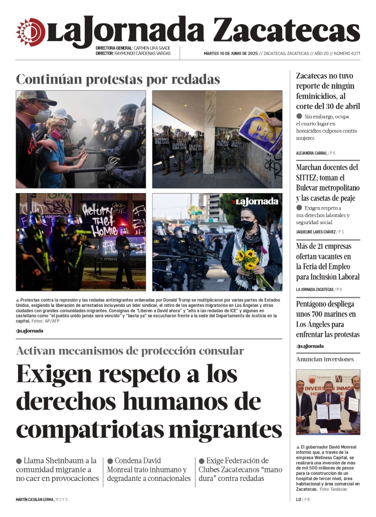 10 de Junio de 2025 – Exigen respeto a los derechos humanos de compatriotas migrantes