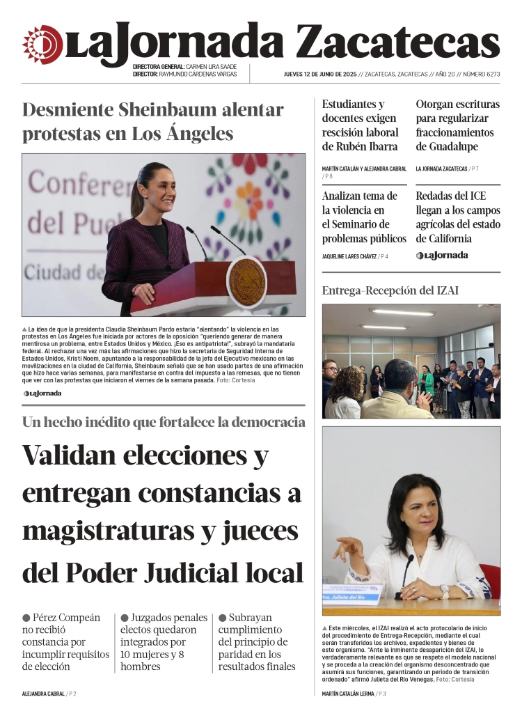 12 de Junio de 2025 – Validan elecciones y entregan constancias a magistraturas y jueces del Poder Judicial local