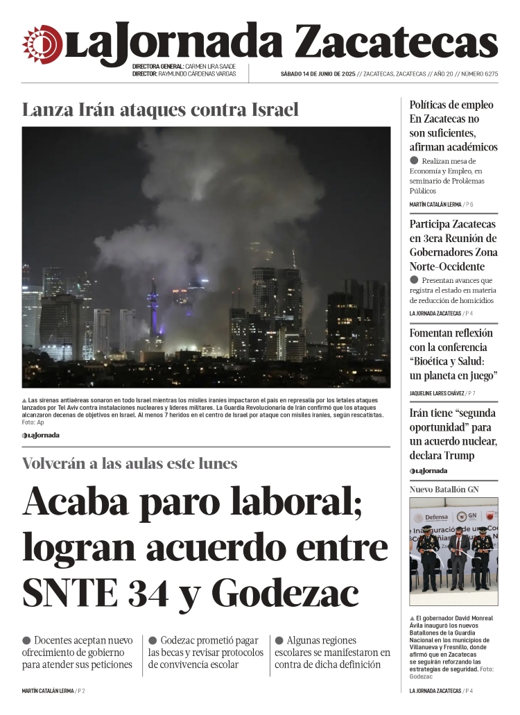 14 de Junio de 2025 – Acaba paro laboral; logran acuerdo entre SNTE 34 y Godezac