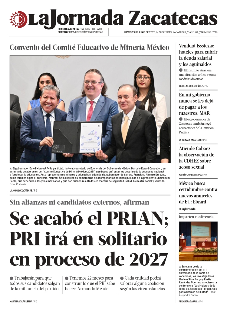19 de Junio de 2025 – Se acabó el PRIAN; PRI irá en solitario en proceso de 2027