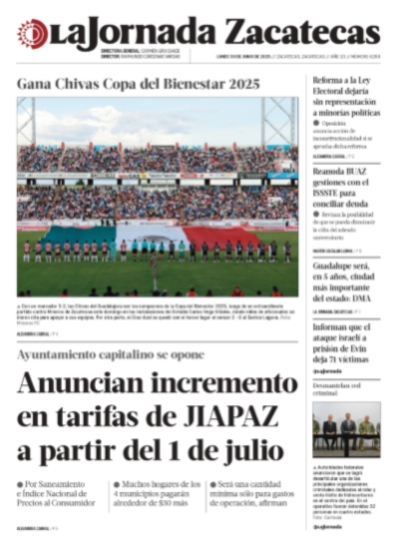 30 de Junio de 2025 – Anuncian incremento en tarifas de JIAPAZ a partir del 1 de julio