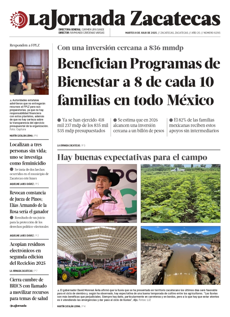 08 de Julio de 2025 – Benefician Programas de Bienestar a 8 de cada 10 familias en todo México