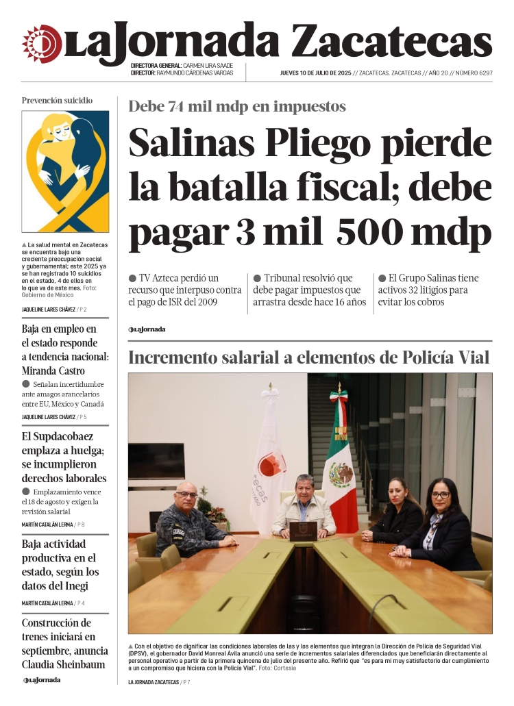 10 de Julio de 2025 – Incremento salarial a elementos de Policía Vial