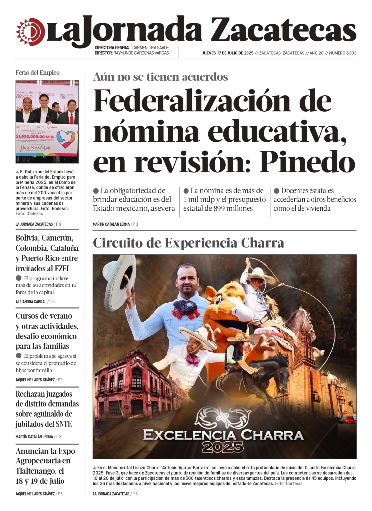 17 de Julio de 2025 – Federalización de nómina educativa, en revisión: Pinedo