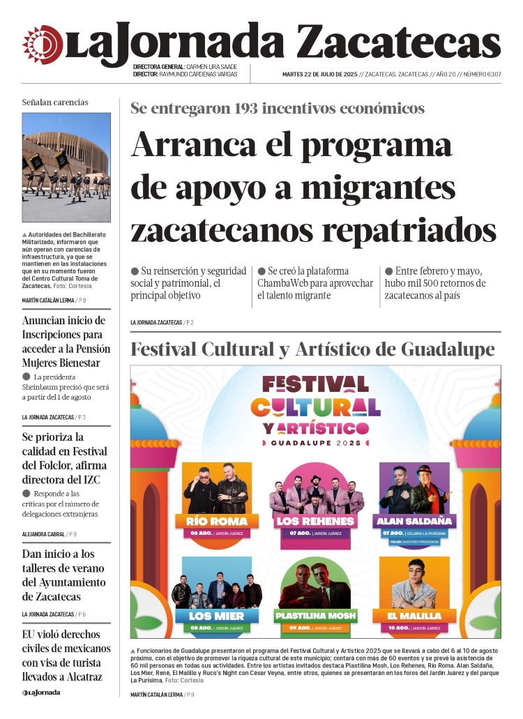 22 de Julio de 2025 – Arranca el programa de apoyo a migrantes zacatecanos repatriados