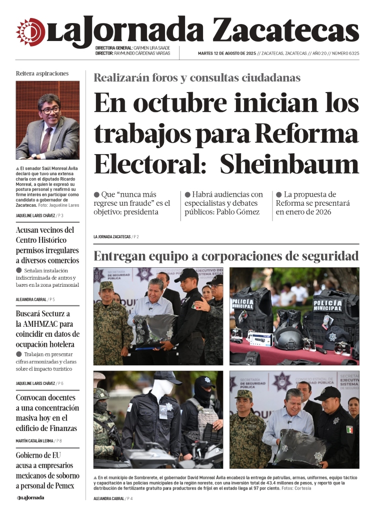 12 de Agosto de 2025 – En octubre inician los trabajos para Reforma Electoral: Sheinbaum