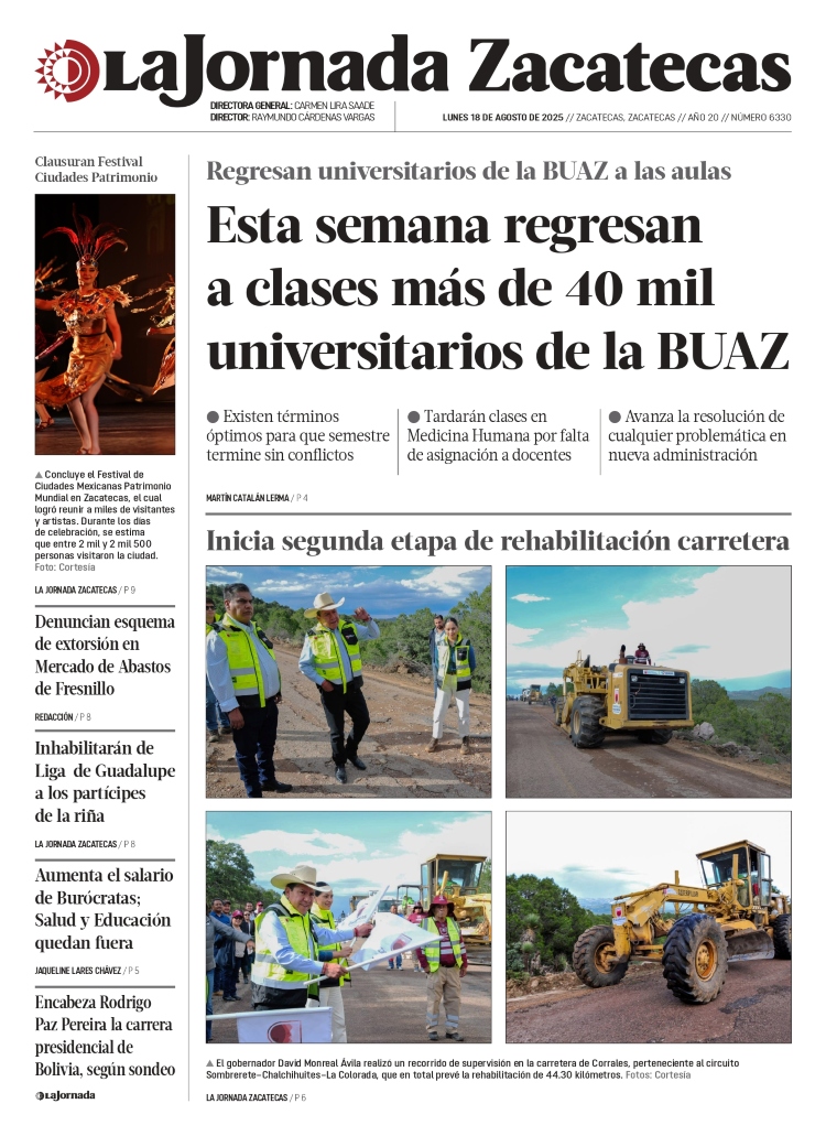 18 de Agosto de 2025 – Esta semana regresan a clases más de 40 mil universitarios de la BUAZ