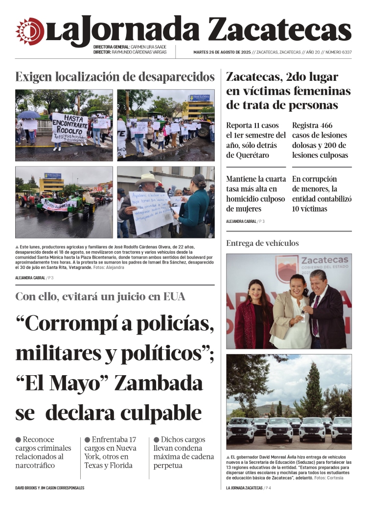 26 de Agosto de 2025 – Exigen localización de desaparecidos
