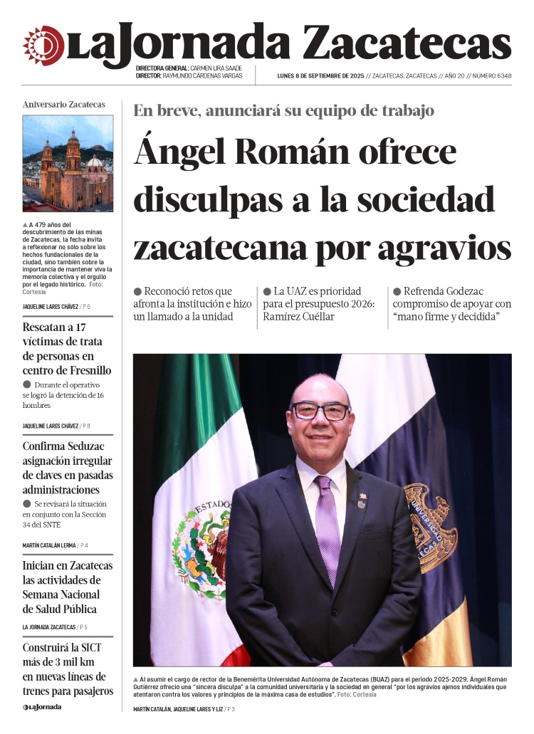 08 de Septiembre de 2025 – Ángel Román ofrece disculpas a la sociedad zacatecana por agravios
