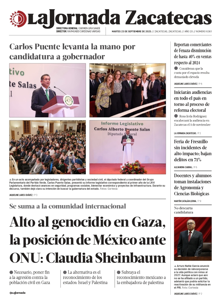 23 de Septiembre de 2025 – Alto al genocidio en Gaza, la posición de México ante ONU: Claudia Sheinbaum