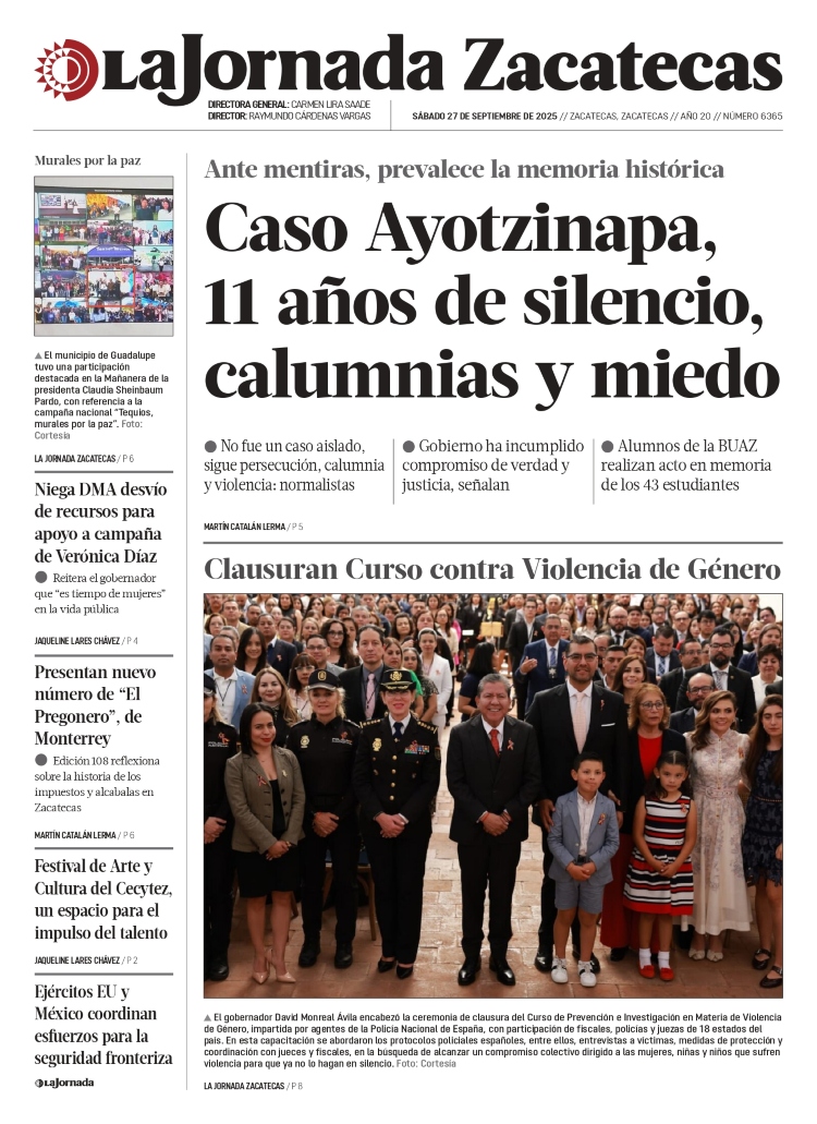 27 de Septiembre de 2025 – Caso Ayotzinapa, 11 años de silencio, calumnias y miedo