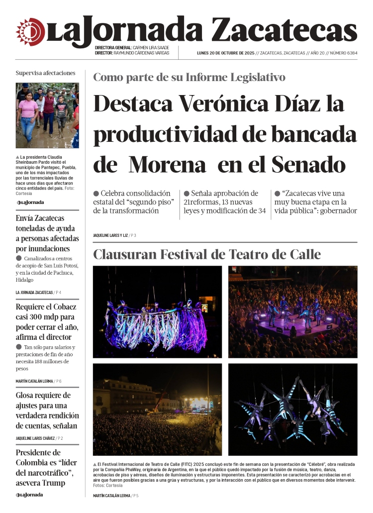 20 de Octubre de 2025 – Destaca Verónica Díaz la productividad de bancada de Morena en el Senado