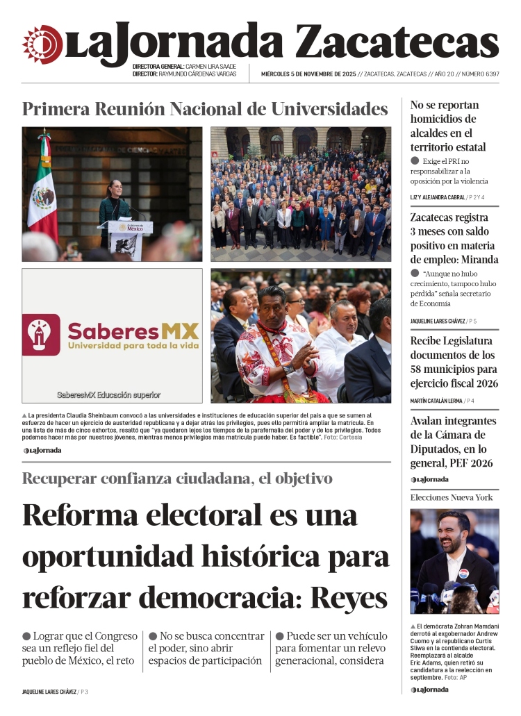 05 de Noviembre de 2025 – Reforma electoral es una oportunidad histórica para reforzar democracia: Reyes