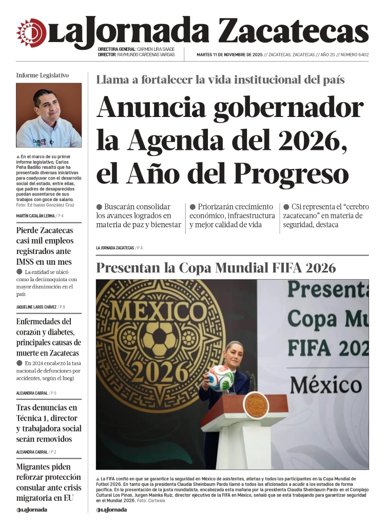 11 de Noviembre de 2025 – Anuncia gobernador la Agenda del 2026, el Año del Progreso