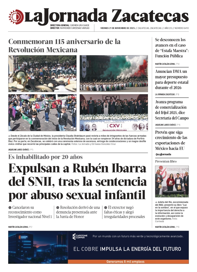 21 de Noviembre de 2025 – Expulsan a Rubén Ibarra del SNII, tras la sentencia por abuso sexual infantil