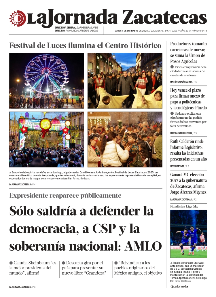 01 de Diciembre de 2025 – Sólo saldría a defender la democracia, a CSP y la soberanía nacional: AMLO