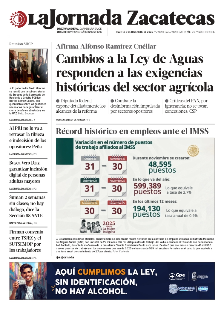 09 de Diciembre de 2025 – Cambios a la Ley de Aguas responden a las exigencias históricas del sector agrícola