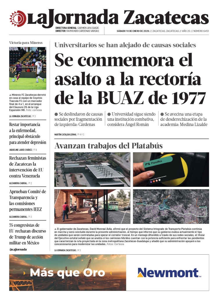 10 de Enero de 2026 – Se conmemora el asalto a la rectoría de la BUAZ de 1977