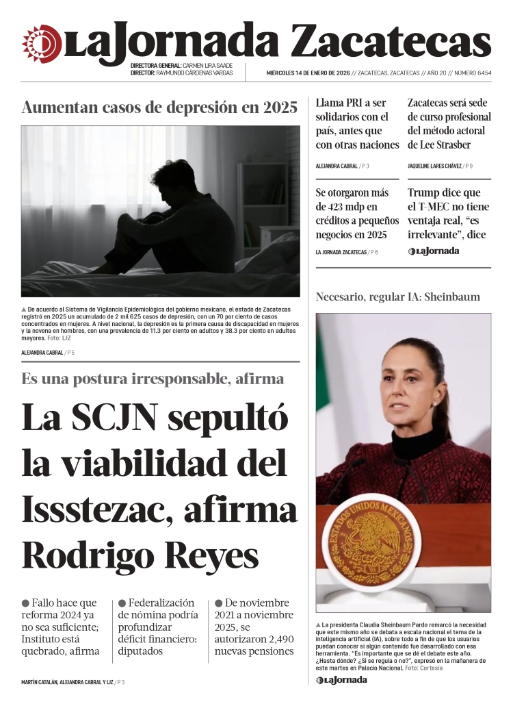 14 de Enero de 2026 – La SCJN sepultó la viabilidad del Issstezac, afirma Rodrigo Reyes