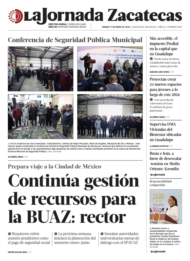 17 de Enero de 2026 – Continúa gestión de recursos para la BUAZ: rector