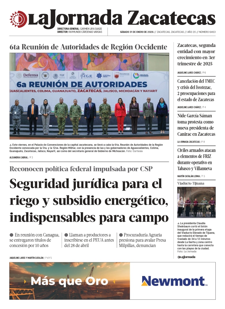31 de Enero de 2026 – Seguridad jurídica para el riego y subsidio energético, indispensables para campo