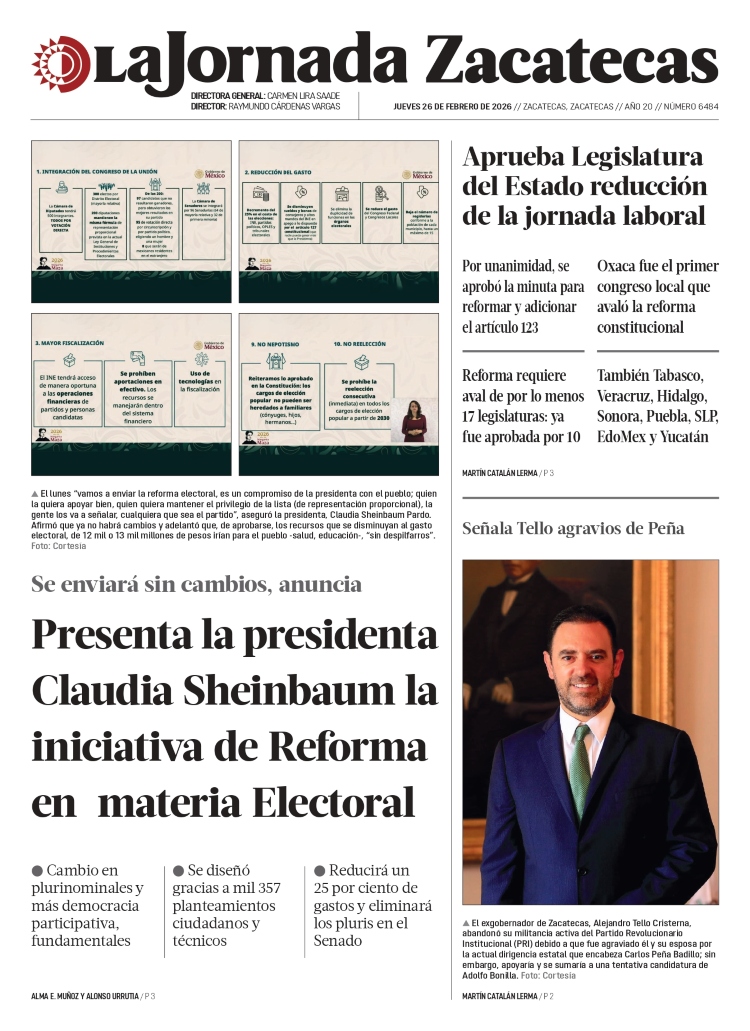 26 de Febrero de 2026 – Presenta la presidenta Claudia Sheinbaum la iniciativa de Reforma en materia Electoral