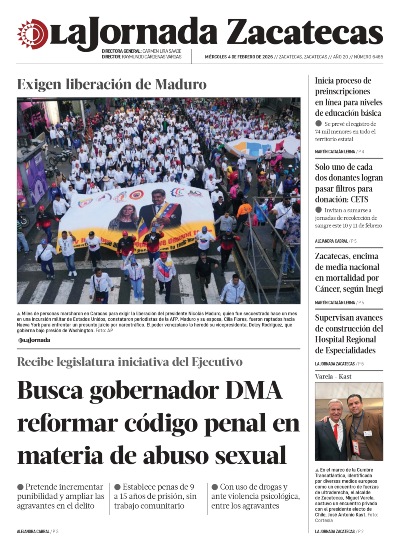 04 de Febrero de 2026 – Busca gobernador DMA reforma código penal en materia de abuso sexual