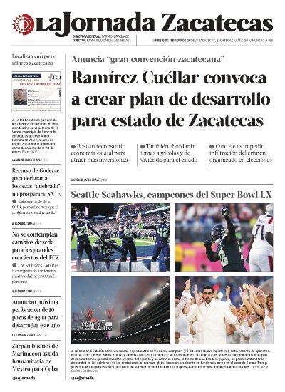 09 de Febrero de 2026 – Ramírez Cuellar convoca a crear plan de desarrollo para estado de Zacatecas