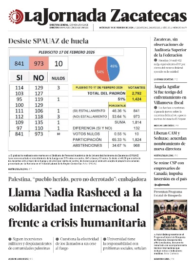 18 de Febrero de 2026 – Llama Nadia Rasheed a la solidaridad internacional frente a crisis humanitaria