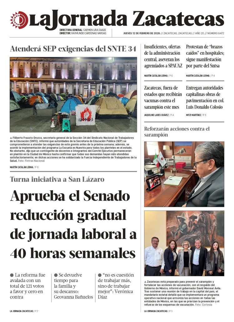 12 de Febrero de 2026 – Aprueba el Senado reducción gradual de jornada laboral a 40 horas semanales