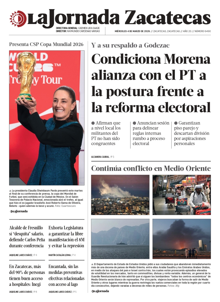 04 de Marzo de 2026 – Condiciona Morena alianza con el PT a la postura frente a la reforma electoral