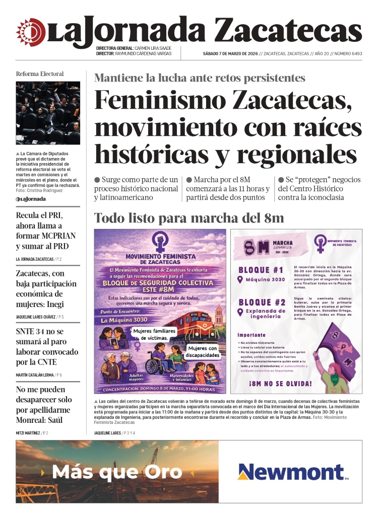 07 de Marzo de 2026 – Feminismo Zacatecas, movimiento con raíces históricas y regionales
