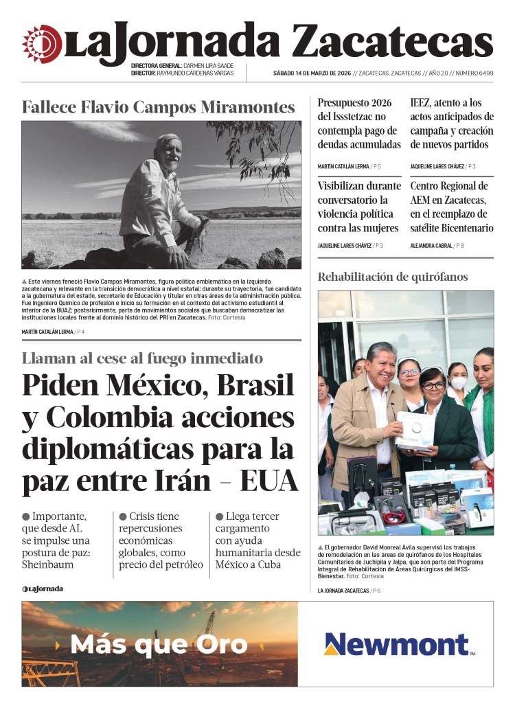 14 de Marzo de 2026 – Piden México, Brasil y Colombia acciones diplomáticas para la paz entre Irán – EUA