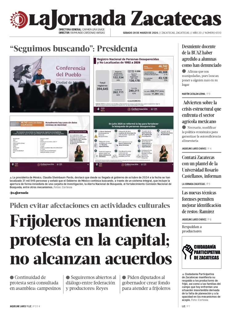 28 de Marzo de 2026 – Frijoleros mantienen protesta en la capital; no alcanzan acuerdos