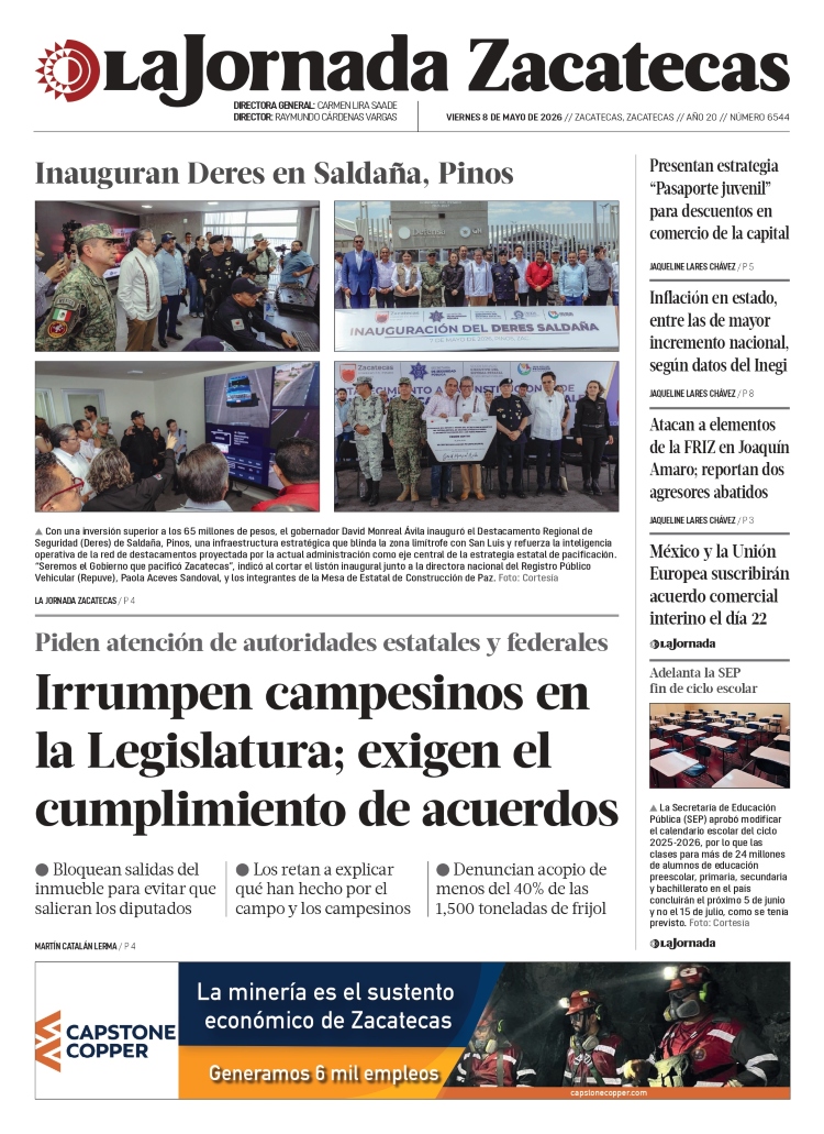 08 de Mayo de 2026 – Irrumpen campesinos en la Legislatura; exigen el cumplimiento de acuerdos