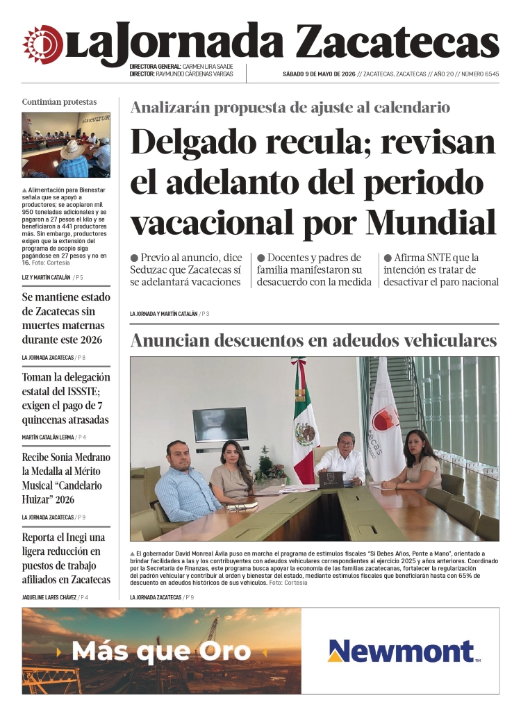 09 de Mayo de 2026 – Delgado recula; revisan el adelanto del periodo vacacional por Mundial