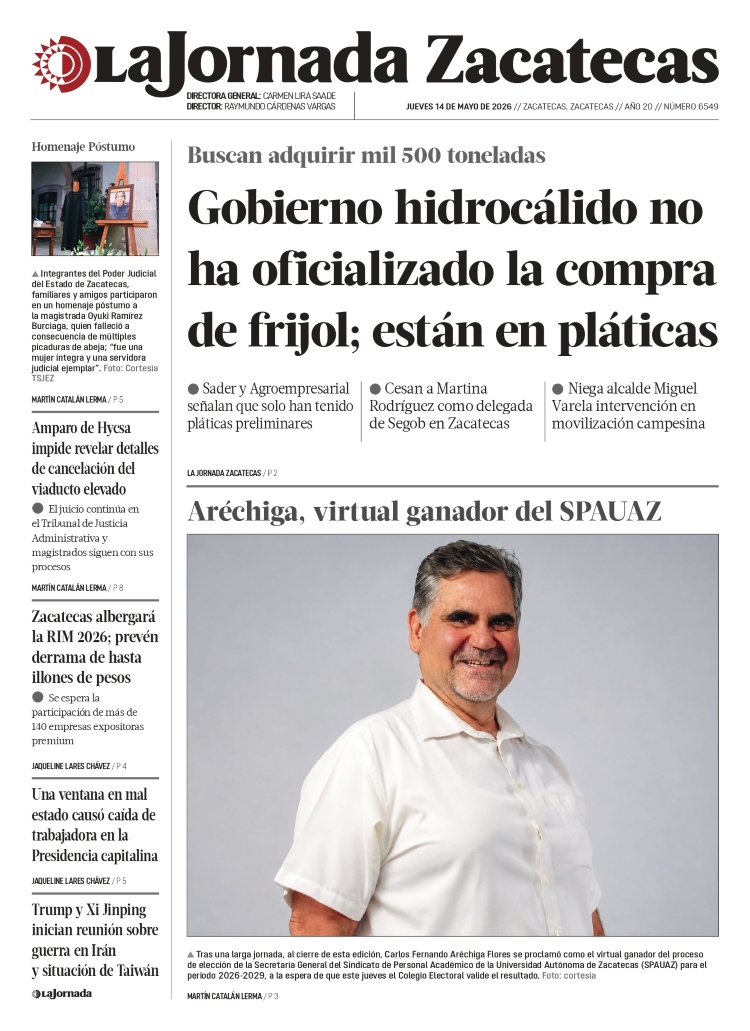 14 de Mayo de 2026 – Gobierno hidrocálido no ha oficializado la compra de frijol; están en pláticas
