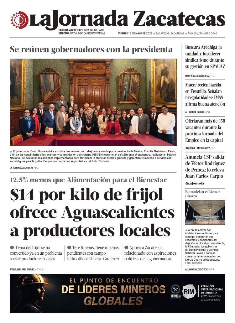 15 de Mayo de 2026 – $14 por kilo de frijol ofrece Aguascalientes a productores locales