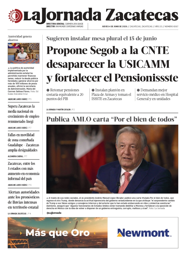 04 de Junio de 2026 – Propone Segob a la CNTE desaparecer la USICAMM y fortalecer el Pensionissste