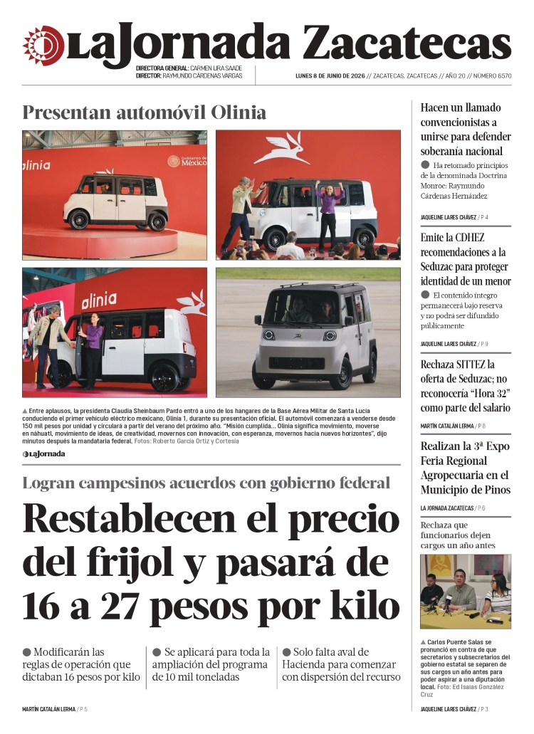 08 de Junio de 2026 – Restablecen el precio del frijol y pasará de 16 a 27 pesos por kilo