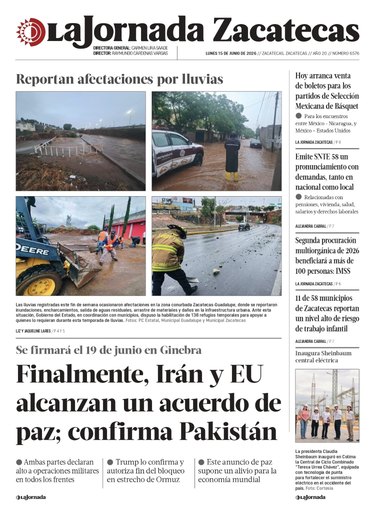 15 de Junio de 2026 – Finalmente, Irán y EU alcanzan un acuerdo de paz; confirma Pakistán