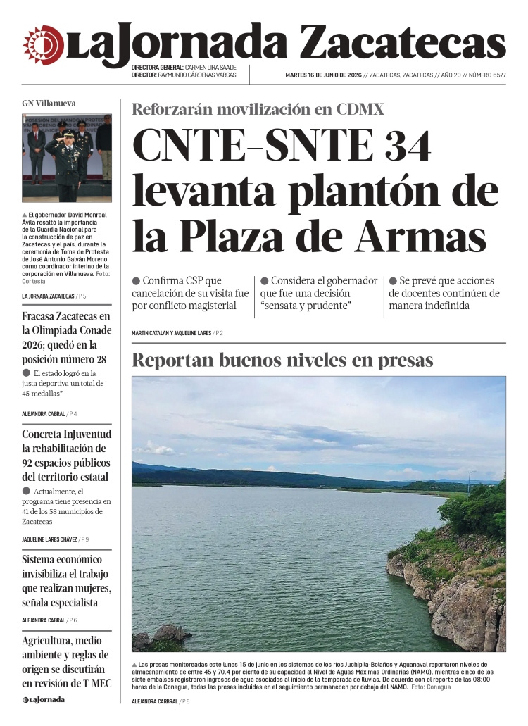 16 de Junio de 2026 – CNTE-SNTE 34 levanta plantón de la Plaza de Armas