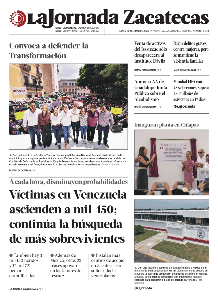 29 de Junio de 2026 – Víctimas en Venezuela ascienden a mil 450; continúa la búsqueda de más sobrevivientes