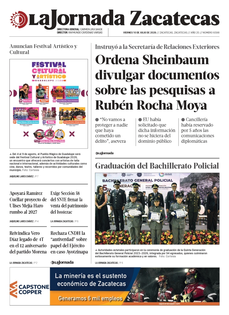 10 de Julio de 2026 – Ordena Sheinbaum divulgar documentos sobre las pesquisas a Rubén Rocha Moya