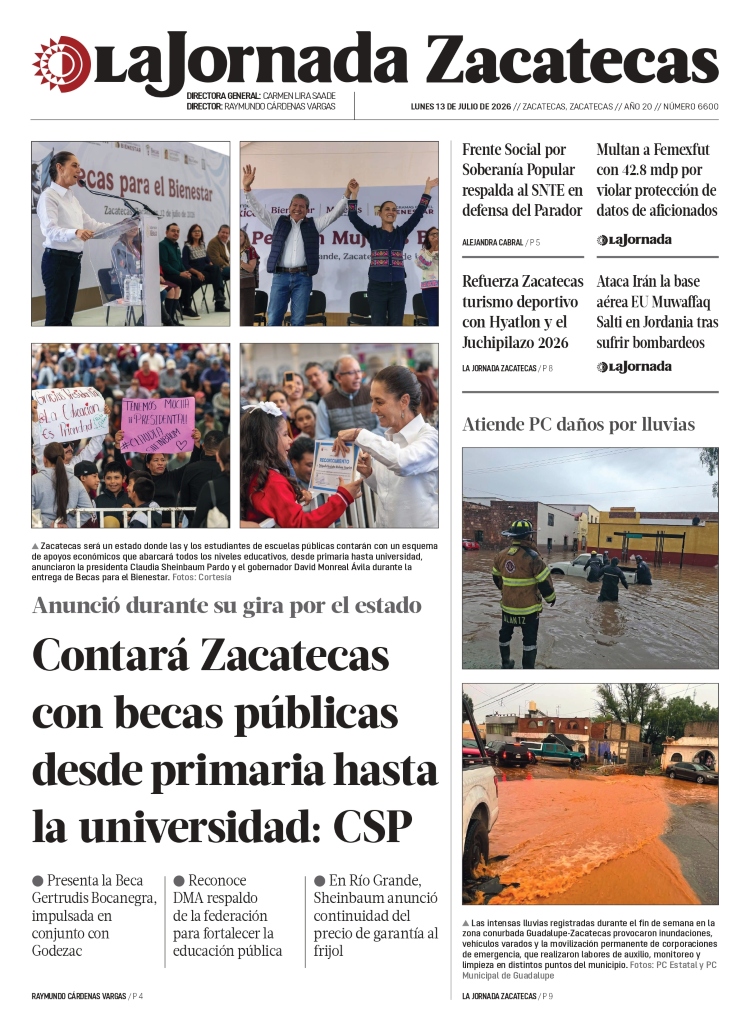 13 de Julio de 2026 – Contará Zacatecas con becas públicas desde primaria hasta la universidad: CSP