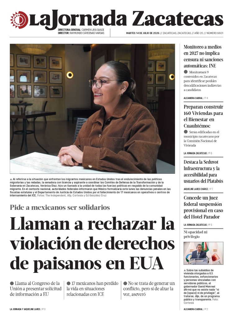 14 de Julio de 2026 – Llaman a rechazar la violación de derechos de paisanos en EUA