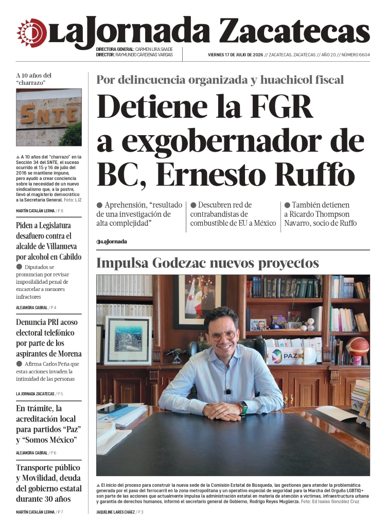 17 de Julio de 2026 – Detiene la FGR a exgobernador de BC, Ernesto Ruffo