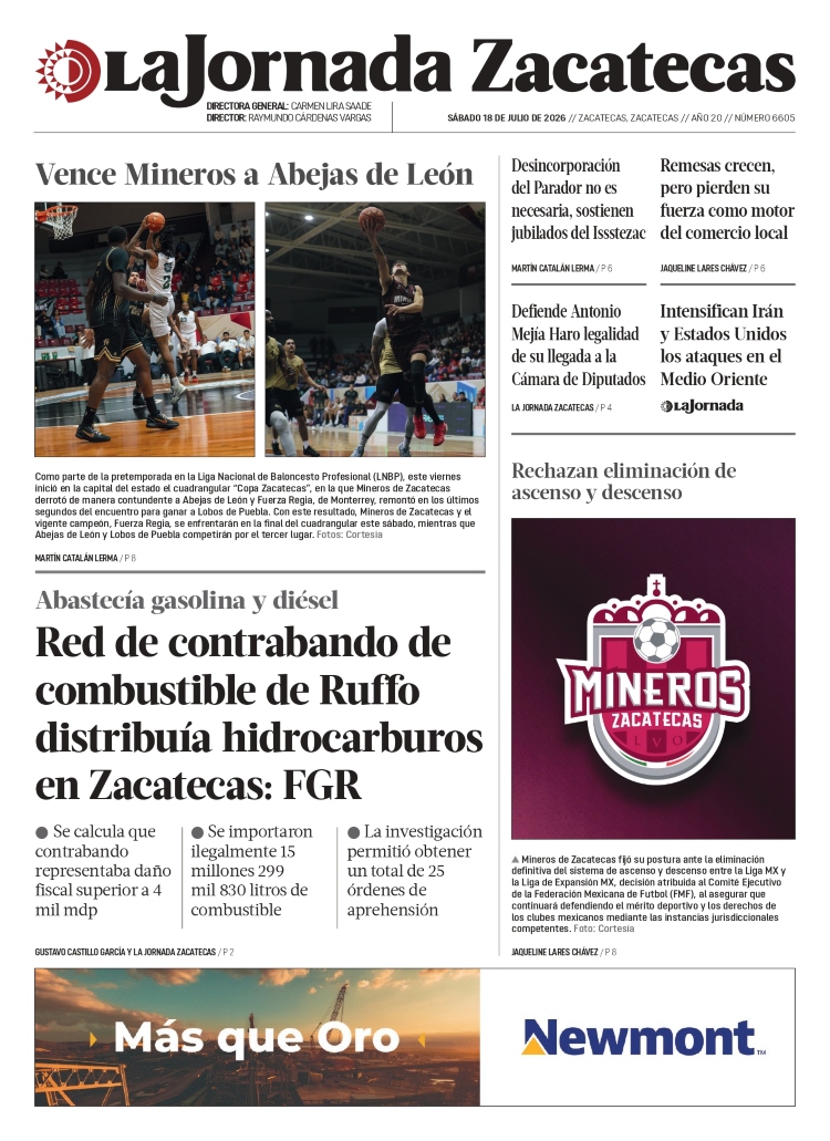 18 de Julio de 2026 – Red de contrabando de combustible de Ruffo distribuía hidrocarburos en Zacatecas: FGR