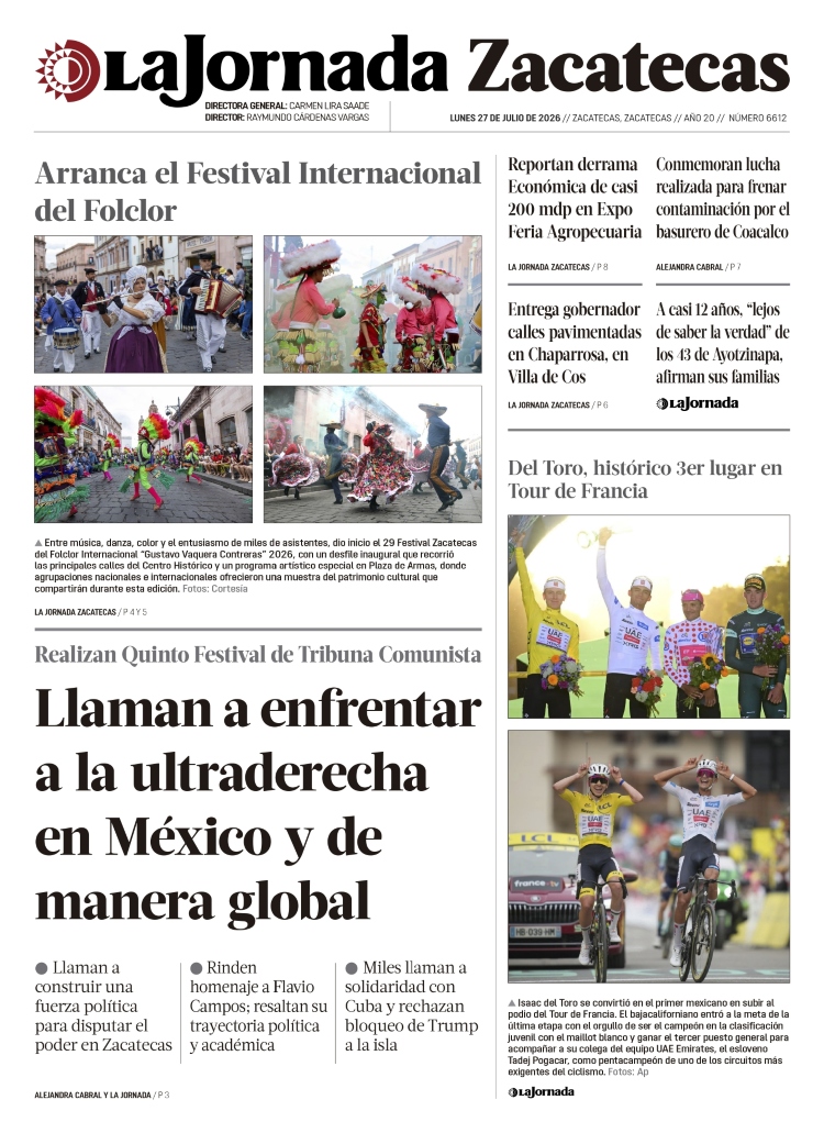 27 de Julio de 2026 – Llaman a enfrentar a la ultraderecha en México y de manera global
